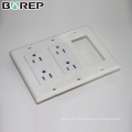 YGC-008 Multi function table top electric gfci black plug socket covers